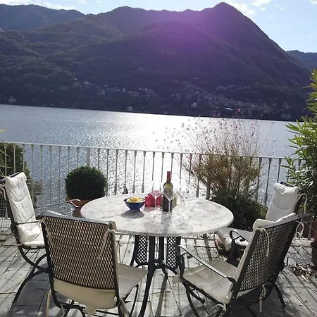 펜션 Elegant Apt 120 M2 Terrace, Best Lake View In Como *